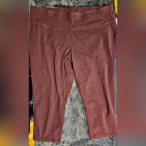 Xersion Deep Maroon Active Leggings